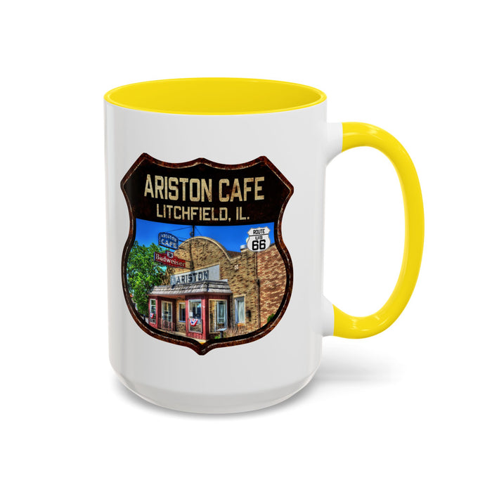 Mug Ariston Cafe Route 66 Shield Illinois 11oz