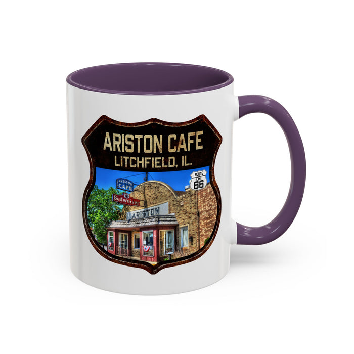 Mug Ariston Cafe Route 66 Shield Illinois 11oz