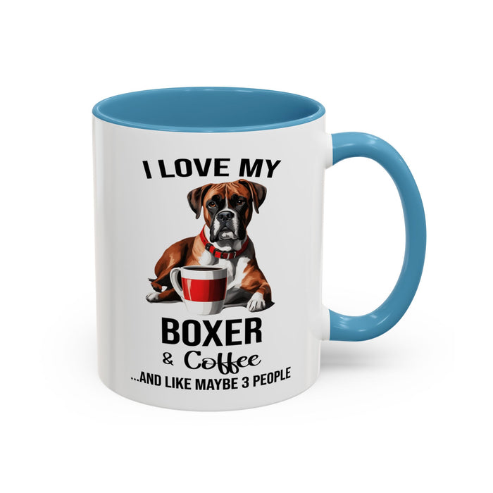 Boxer Lover Mug, Boxer Lover Gift, Coffee Mug, Boxer Mug, Boxer Gift, Boxer Owner Gift, Boxer Owner Mug, Dob Lover Gift, Dog Mug A0023-015 Accent Coffee Mug (11, 15oz)