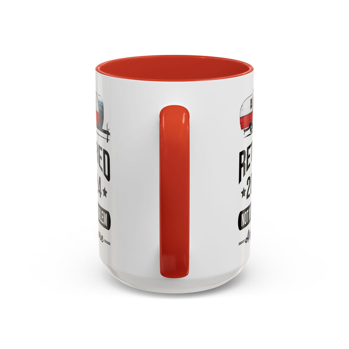 Retirement Mug - Retirement Camping - Coffee Mug - Funny Retirement Gift, Happy Retirement Mug, Fishing Retirement Gift A0037-02 Accent Coffee Mug (11, 15oz)