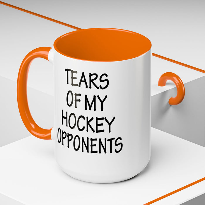 Hockey Gifts, Hockey Coffee Mug, Hockey Coach Gifts, Hockey Player Gifts, Funny Hockey Gifts, Tears of My Hockey Opponents A0075-026AAccent Coffee Mug (11, 15oz)