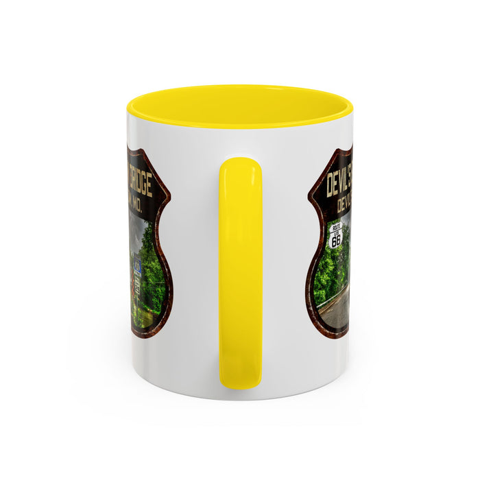 Mug Devil's Elbow Bridge Route 66 Shield Missouri 11oz