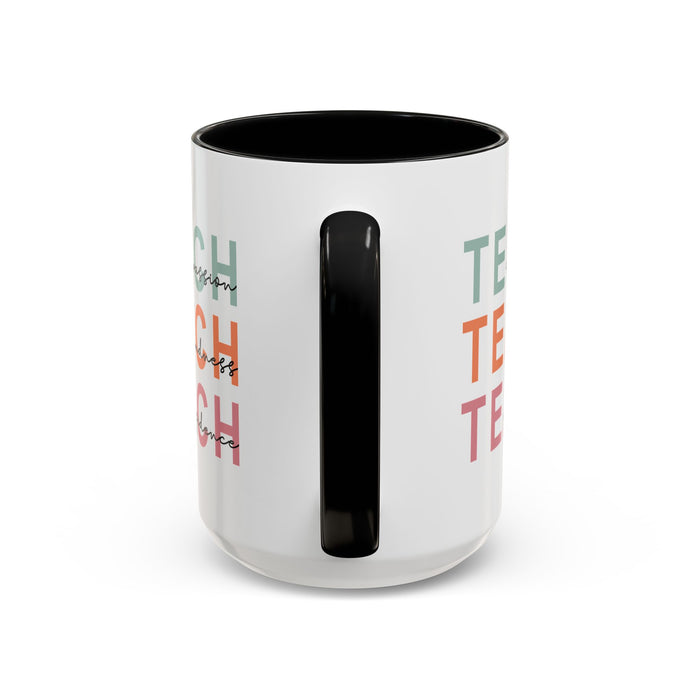 Inspirational Teacher Mug: Teach Kindness, Compassion, ConfidencevAccent Coffee Mug (11, 15oz)