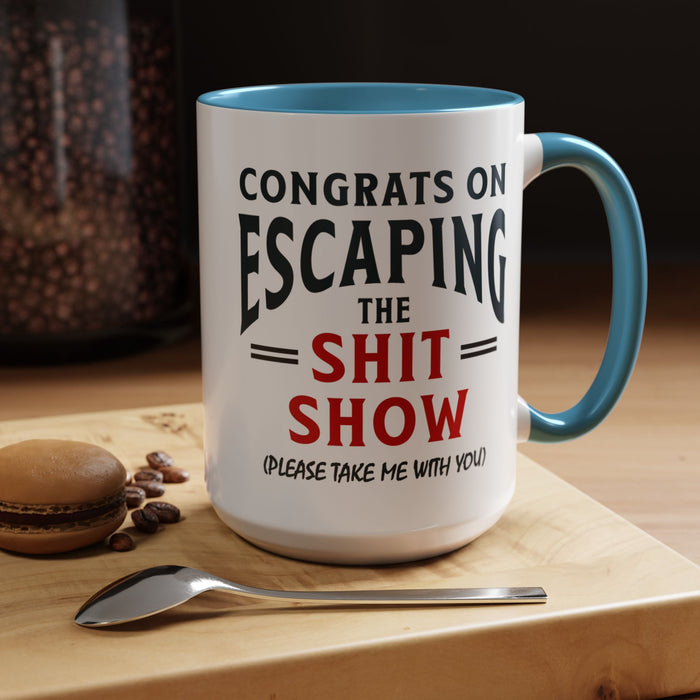 Funny Retirement Gift, Funny Coworker Leaving Gift, Going Away Co Worker, Goodbye Farewell, Retirement Mug, New Job, Leaving Job A0037-006 Accent Coffee Mug (11, 15oz)