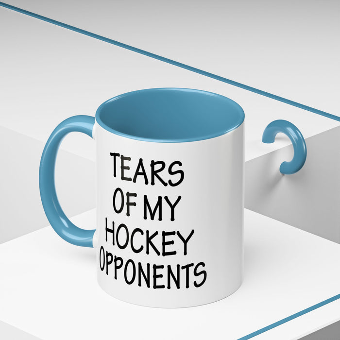 Hockey Gifts, Hockey Coffee Mug, Hockey Coach Gifts, Hockey Player Gifts, Funny Hockey Gifts, Tears of My Hockey Opponents A0075-026AAccent Coffee Mug (11, 15oz)