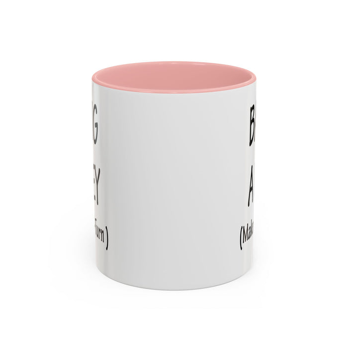 Coffee Mug: "Bang a Uey" Funny Boston Slang for Make a U-Turn Gift, Tea Cup, Ceramic Drinkware, Novelty Souvenir, Kitchen Decor