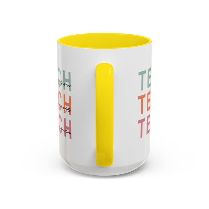 Inspirational Teacher Mug: Teach Kindness, Compassion, ConfidencevAccent Coffee Mug (11, 15oz)