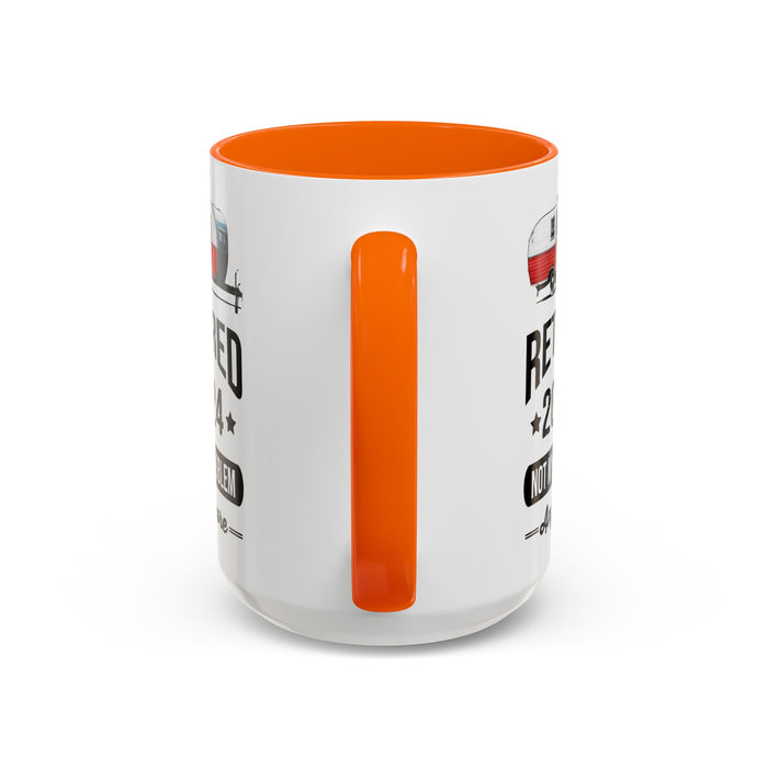 Retirement Mug - Retirement Camping - Coffee Mug - Funny Retirement Gift, Happy Retirement Mug, Fishing Retirement Gift A0037-02 Accent Coffee Mug (11, 15oz)