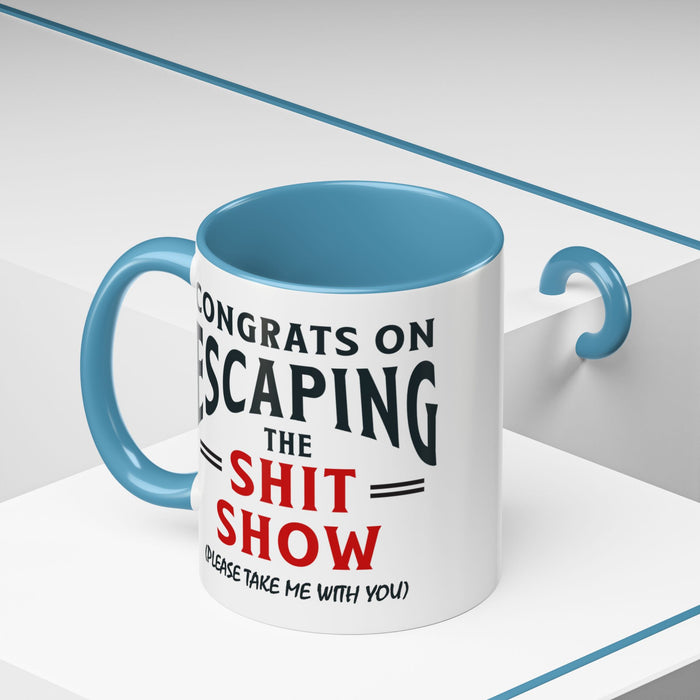 Funny Retirement Gift, Funny Coworker Leaving Gift, Going Away Co Worker, Goodbye Farewell, Retirement Mug, New Job, Leaving Job A0037-006 Accent Coffee Mug (11, 15oz)