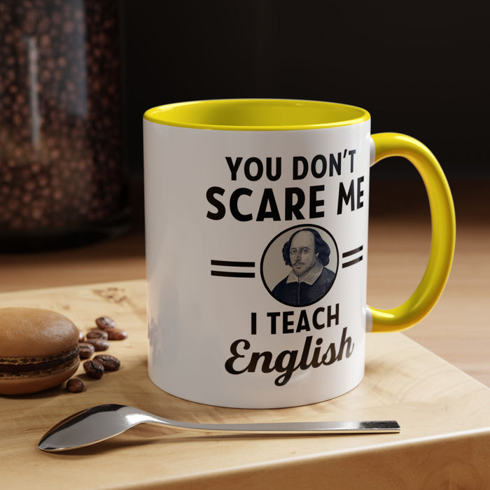 Funny English Teacher Coffee Mug - Sip & Teach with Style, Coffee Lovers Mug, English Teacher Gift, Accent Coffee Mug (11, 15oz)