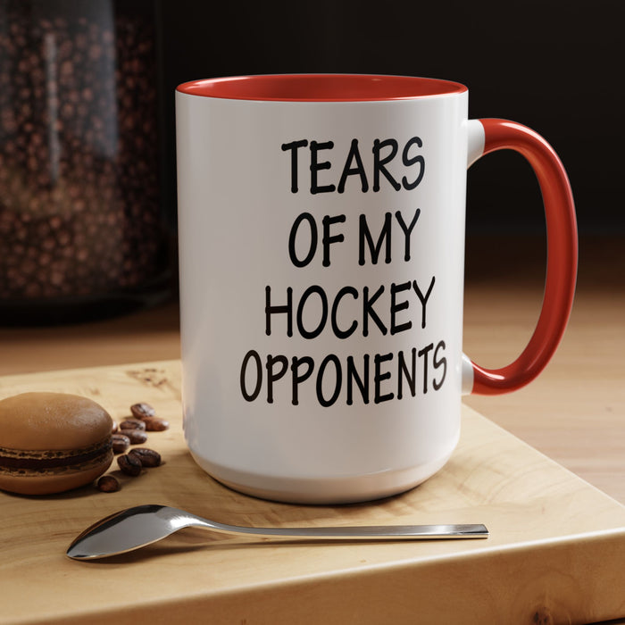 Hockey Gifts, Hockey Coffee Mug, Hockey Coach Gifts, Hockey Player Gifts, Funny Hockey Gifts, Tears of My Hockey Opponents A0075-026AAccent Coffee Mug (11, 15oz)