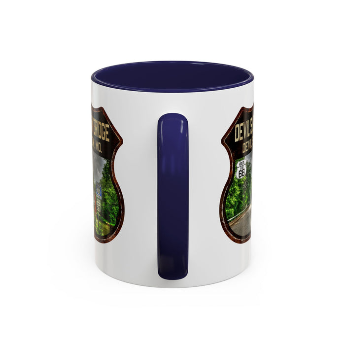 Mug Devil's Elbow Bridge Route 66 Shield Missouri 11oz