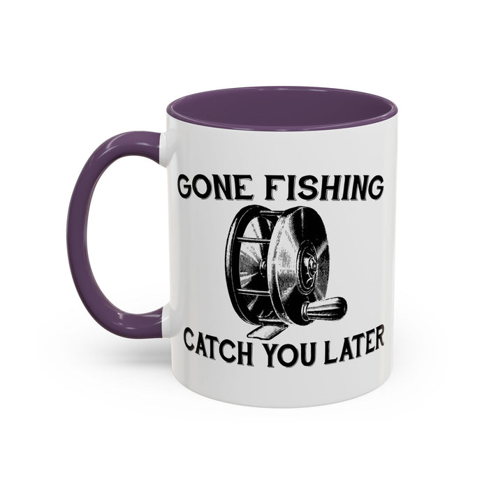 Coffee Mug, Gone Fly Fishing Gift for Dad or Grandpa