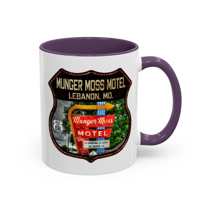 Mug Munger Moss Motel Route 66 Shield Missouri 11oz