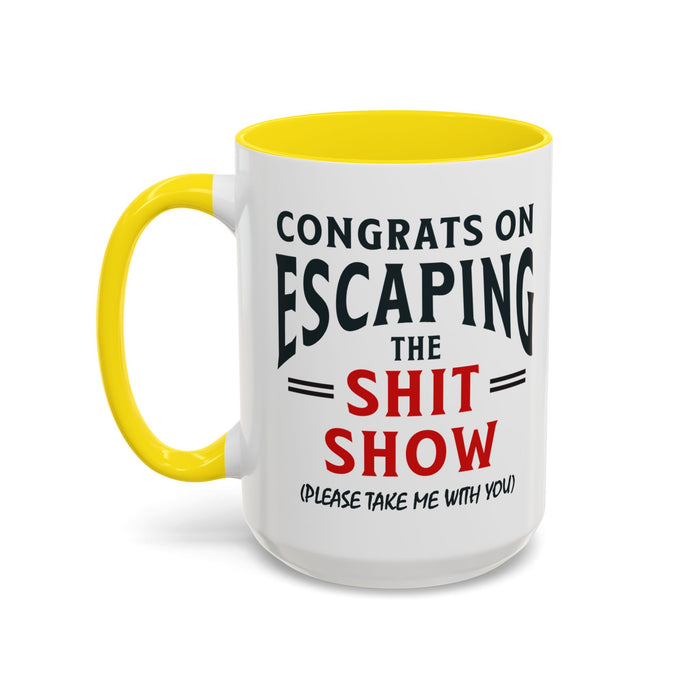 Funny Retirement Gift, Funny Coworker Leaving Gift, Going Away Co Worker, Goodbye Farewell, Retirement Mug, New Job, Leaving Job A0037-006 Accent Coffee Mug (11, 15oz)