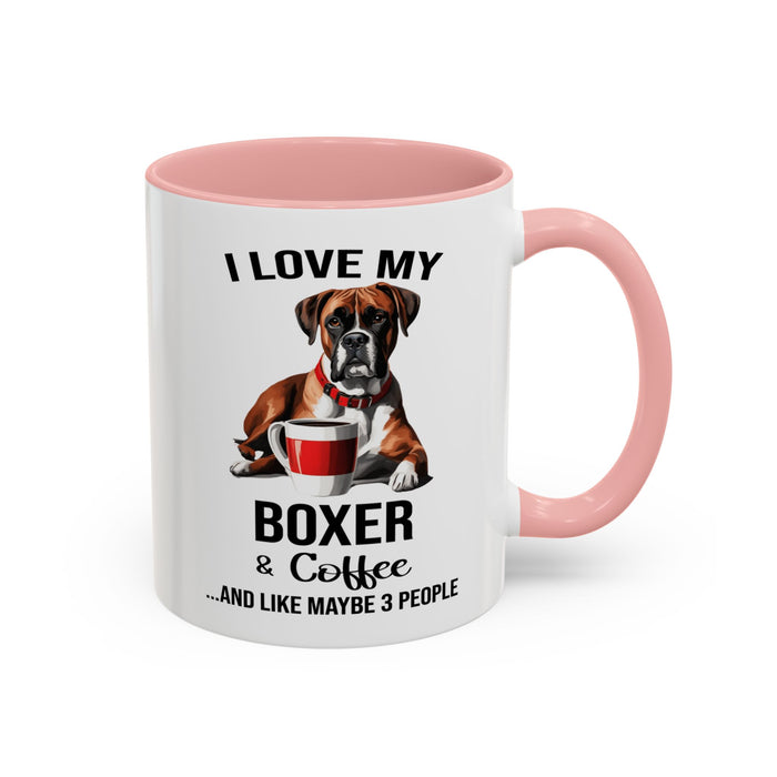 Boxer Lover Mug, Boxer Lover Gift, Coffee Mug, Boxer Mug, Boxer Gift, Boxer Owner Gift, Boxer Owner Mug, Dob Lover Gift, Dog Mug A0023-015 Accent Coffee Mug (11, 15oz)