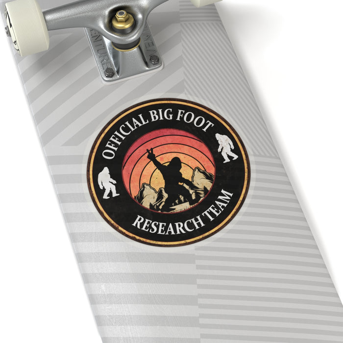 Quirky Big Foot Decal - Official Big Foot Research Team Kiss-Cut Stickers