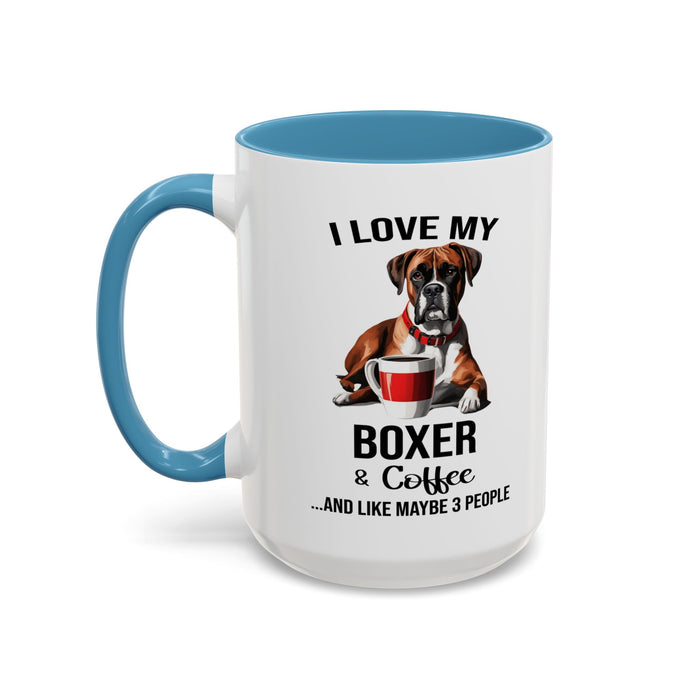 Boxer Lover Mug, Boxer Lover Gift, Coffee Mug, Boxer Mug, Boxer Gift, Boxer Owner Gift, Boxer Owner Mug, Dob Lover Gift, Dog Mug A0023-015 Accent Coffee Mug (11, 15oz)