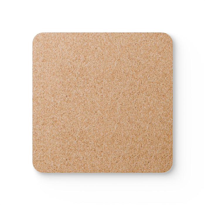 Retro Groovy Pismo Beach California Corkwood Coaster Set