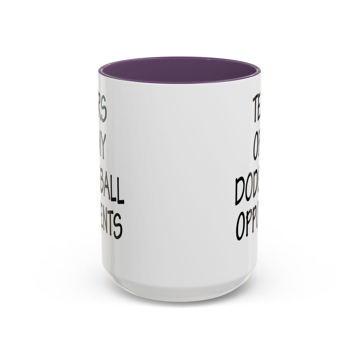 Dodgeball Gift, Dodgeball Coffee Mug, Dodgeball Player Gifts, Tears of My Dodgeball Opponents, Funny Mug, Dodgeball Coach Gift A0075-025A Accent Coffee Mug (11, 15oz)