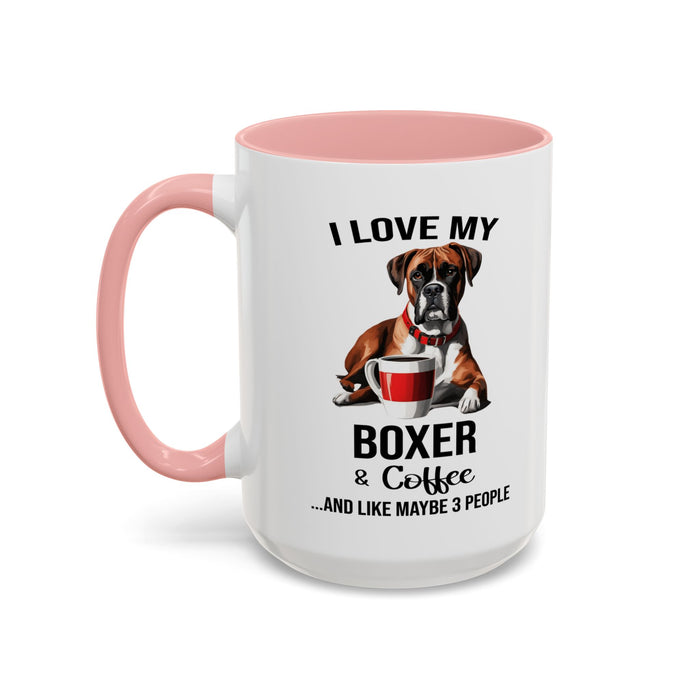 Boxer Lover Mug, Boxer Lover Gift, Coffee Mug, Boxer Mug, Boxer Gift, Boxer Owner Gift, Boxer Owner Mug, Dob Lover Gift, Dog Mug A0023-015 Accent Coffee Mug (11, 15oz)