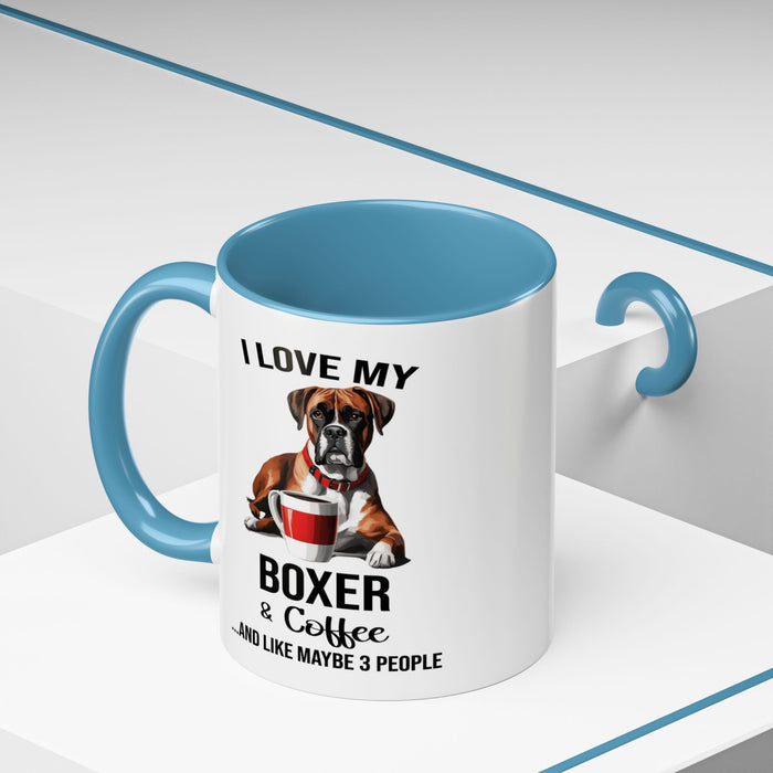 Boxer Lover Mug, Boxer Lover Gift, Coffee Mug, Boxer Mug, Boxer Gift, Boxer Owner Gift, Boxer Owner Mug, Dob Lover Gift, Dog Mug A0023-015 Accent Coffee Mug (11, 15oz)