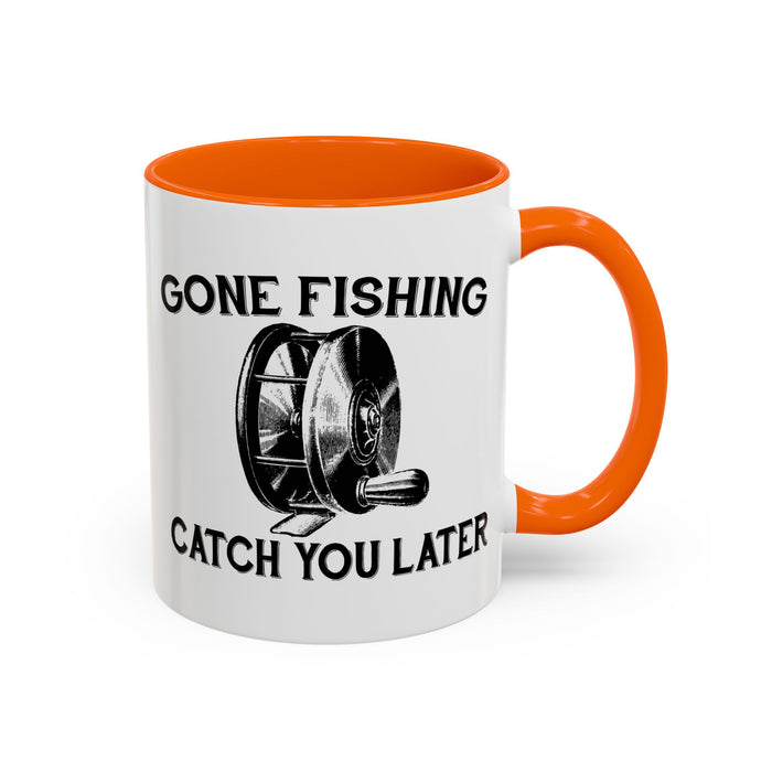 Coffee Mug, Gone Fly Fishing Gift for Dad or Grandpa