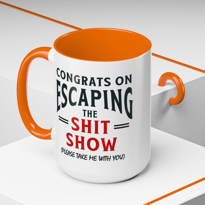 Funny Retirement Gift, Funny Coworker Leaving Gift, Going Away Co Worker, Goodbye Farewell, Retirement Mug, New Job, Leaving Job A0037-006 Accent Coffee Mug (11, 15oz)