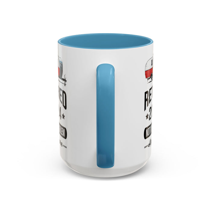 Retirement Mug - Retirement Camping - Coffee Mug - Funny Retirement Gift, Happy Retirement Mug, Fishing Retirement Gift A0037-02 Accent Coffee Mug (11, 15oz)