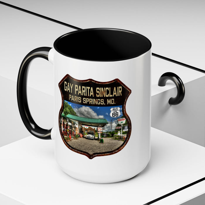Mug Gay Parita Sinclair Route 66 Shield Missouri 11oz