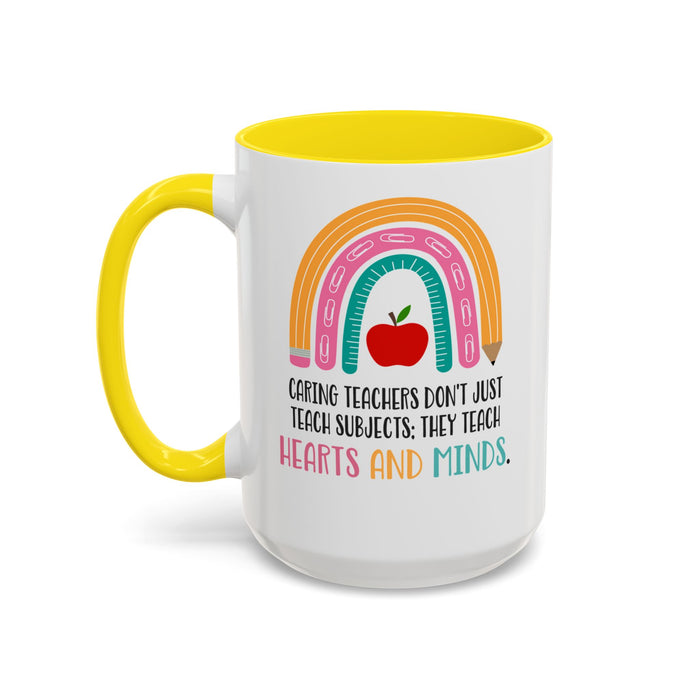 Thank You Teacher Mug - Caring Teachers Gift Accent Coffee Mug (11, 15oz)