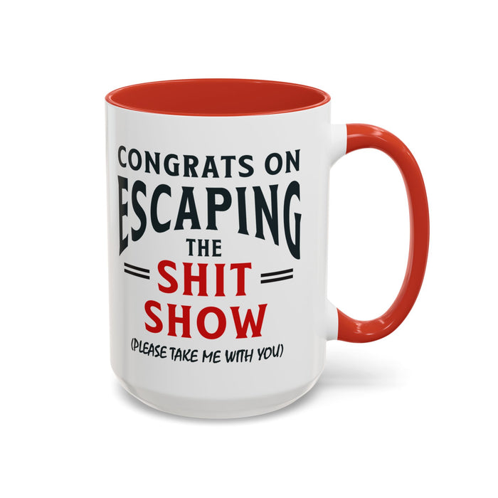 Funny Retirement Gift, Funny Coworker Leaving Gift, Going Away Co Worker, Goodbye Farewell, Retirement Mug, New Job, Leaving Job A0037-006 Accent Coffee Mug (11, 15oz)