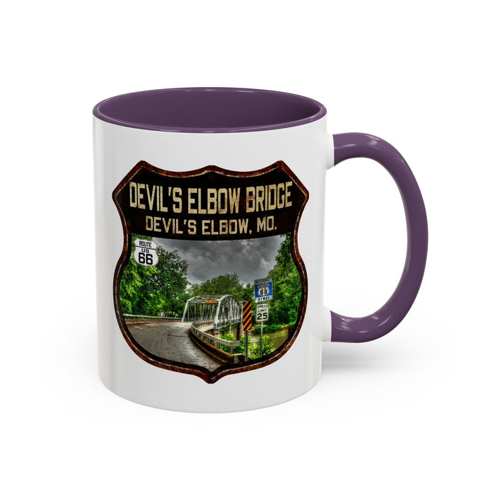 Mug Devil's Elbow Bridge Route 66 Shield Missouri 11oz