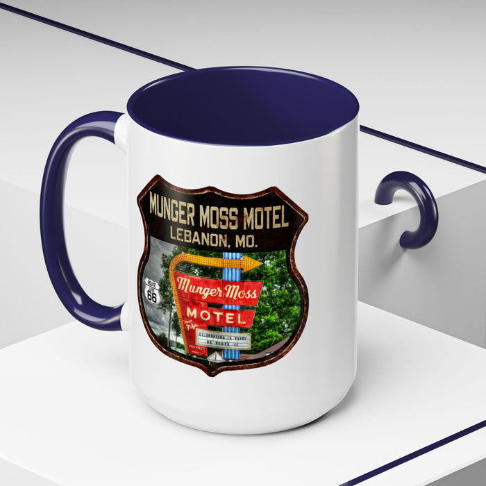 Mug Munger Moss Motel Route 66 Shield Missouri 11oz