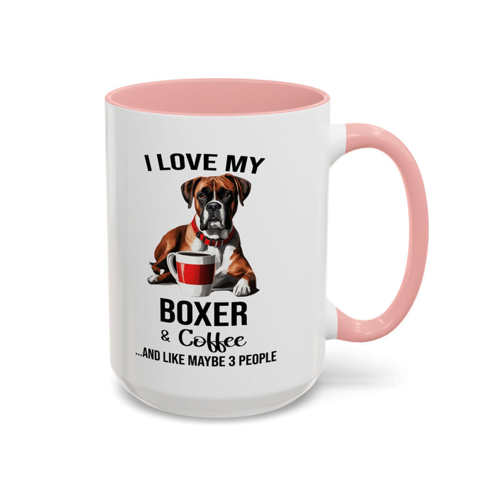 Boxer Lover Mug, Boxer Lover Gift, Coffee Mug, Boxer Mug, Boxer Gift, Boxer Owner Gift, Boxer Owner Mug, Dob Lover Gift, Dog Mug A0023-015 Accent Coffee Mug (11, 15oz)
