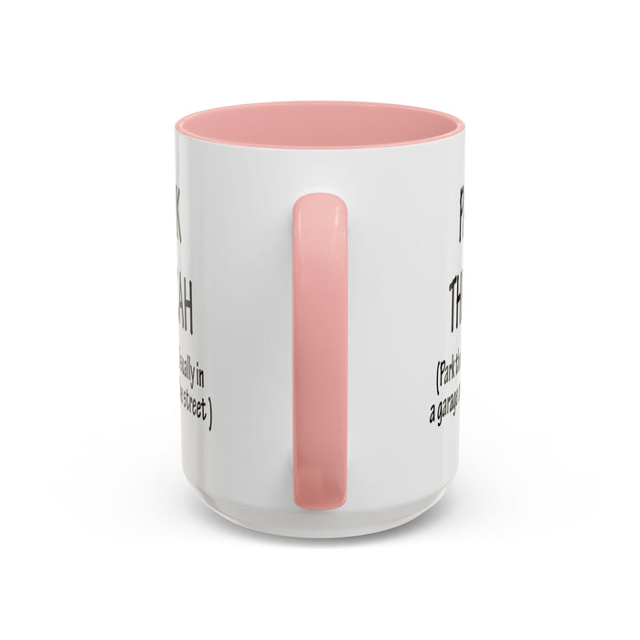 Accent Coffee Mug, Boston Pahk the Cah Funny Gift, Massachusetts Souvenir Cup, Tea Drinker Present, Office Desk Decor, Unique White Ceramic