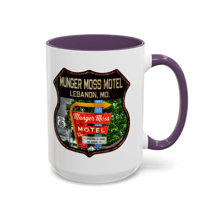 Mug Munger Moss Motel Route 66 Shield Missouri 11oz