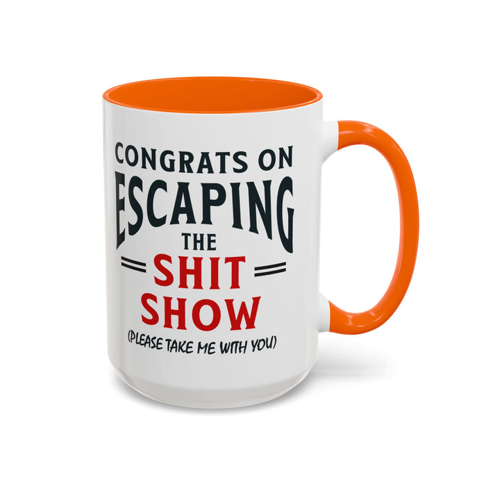 Funny Retirement Gift, Funny Coworker Leaving Gift, Going Away Co Worker, Goodbye Farewell, Retirement Mug, New Job, Leaving Job A0037-006 Accent Coffee Mug (11, 15oz)
