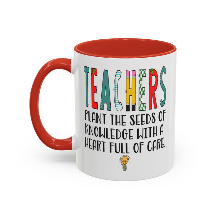 Teacher Mug - Plant the Seed sof Knowledge Teacher Gift - Appreciation Gift A0005-004A