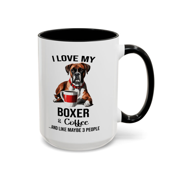 Boxer Lover Mug, Boxer Lover Gift, Coffee Mug, Boxer Mug, Boxer Gift, Boxer Owner Gift, Boxer Owner Mug, Dob Lover Gift, Dog Mug A0023-015 Accent Coffee Mug (11, 15oz)