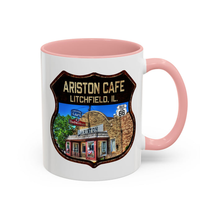 Mug Ariston Cafe Route 66 Shield Illinois 11oz