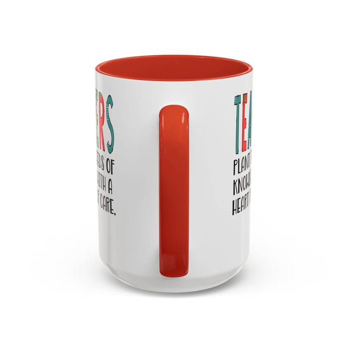 Teacher Mug - Plant the Seed sof Knowledge Teacher Gift - Appreciation Gift A0005-004A
