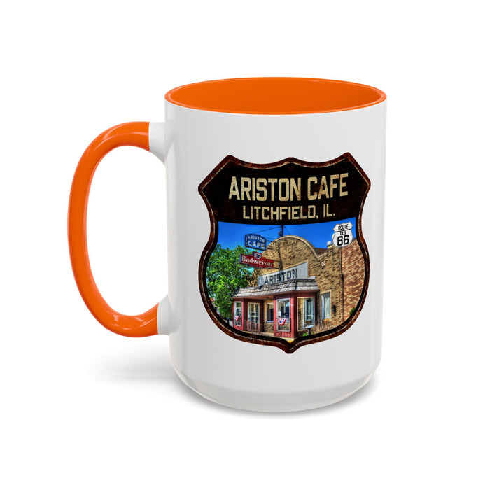 Mug Ariston Cafe Route 66 Shield Illinois 11oz