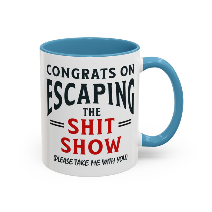 Funny Retirement Gift, Funny Coworker Leaving Gift, Going Away Co Worker, Goodbye Farewell, Retirement Mug, New Job, Leaving Job A0037-006 Accent Coffee Mug (11, 15oz)