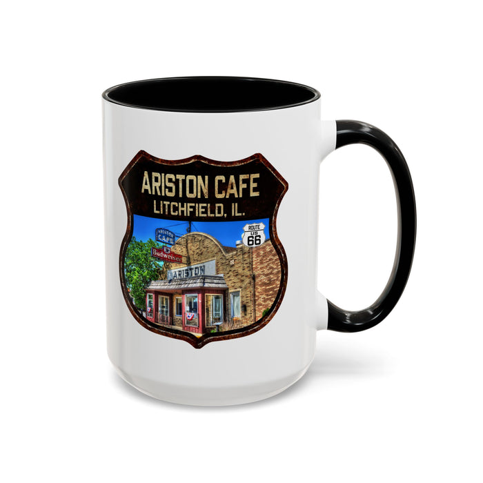 Mug Ariston Cafe Route 66 Shield Illinois 11oz