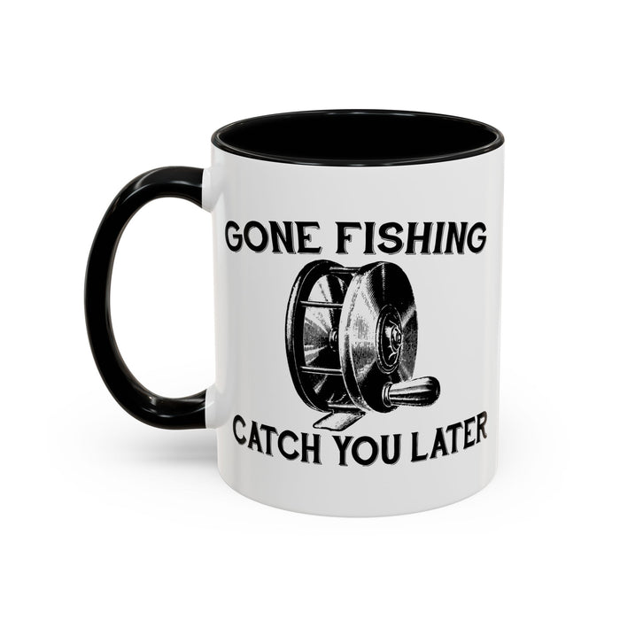 Coffee Mug, Gone Fly Fishing Gift for Dad or Grandpa