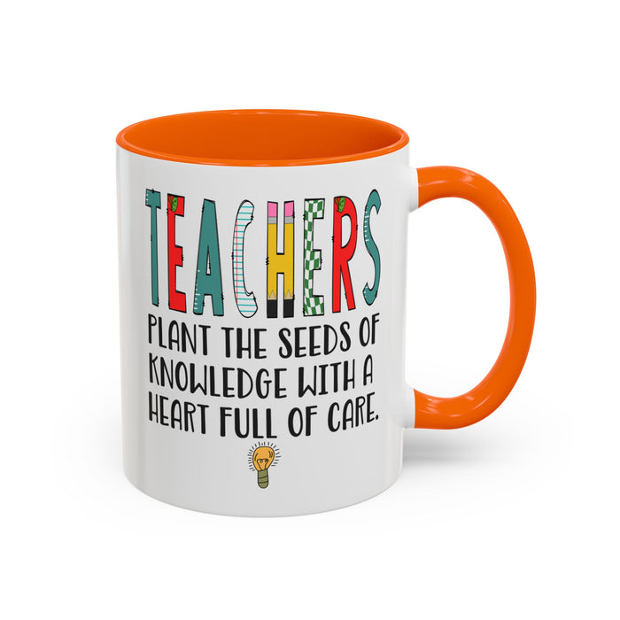 Teacher Mug - Plant the Seed sof Knowledge Teacher Gift - Appreciation Gift A0005-004A