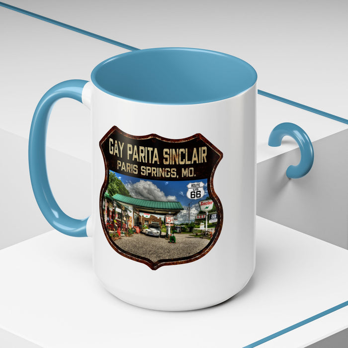 Mug Gay Parita Sinclair Route 66 Shield Missouri 11oz