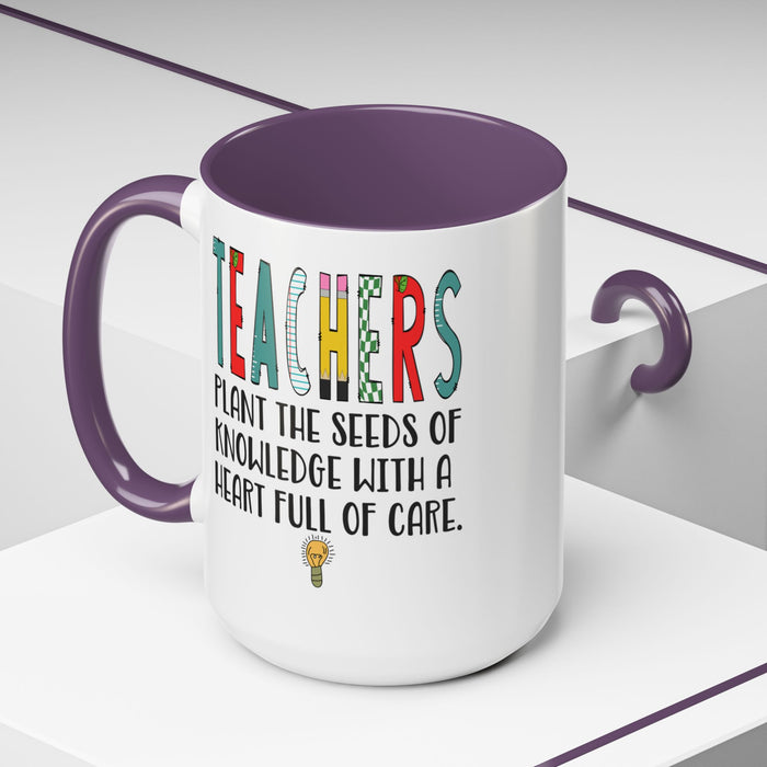 Teacher Mug - Plant the Seed sof Knowledge Teacher Gift - Appreciation Gift A0005-004A
