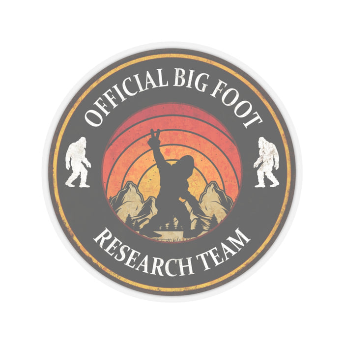 Quirky Big Foot Decal - Official Big Foot Research Team Kiss-Cut Stickers